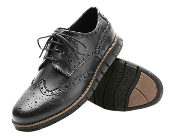 Mens casual dress shoes black