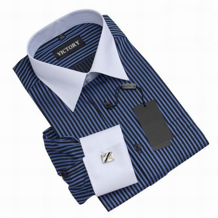 Men french cuff dress shirt