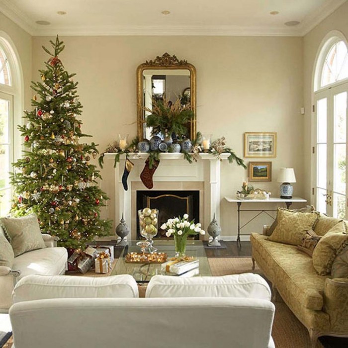 How to decorate a living room for xmas