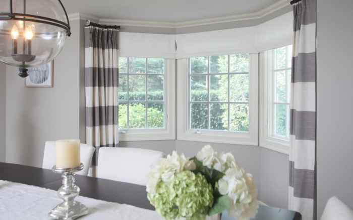 How to decorate bay windows no indentation