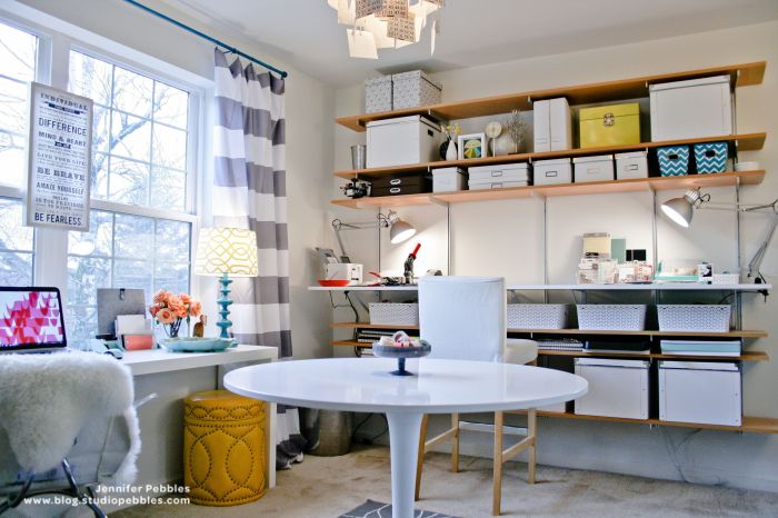 How to decorate a small craft room