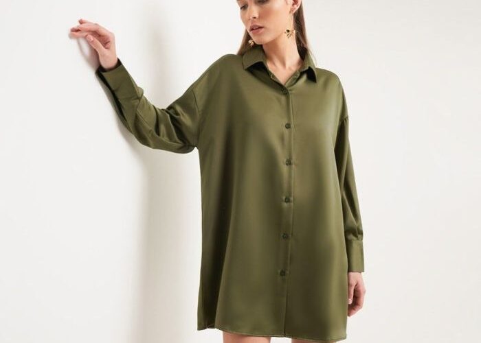 Shirt dress women's clothing