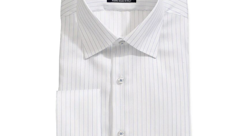 Pinstripe dress shirts for men