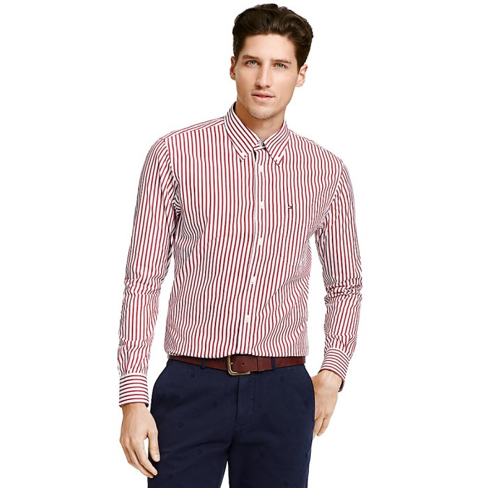 Pinstripe dress shirts for men