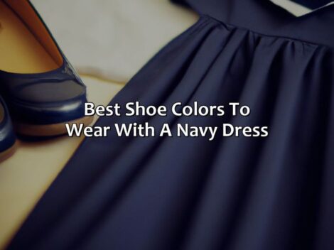 Best color shoe to wear with navy dress