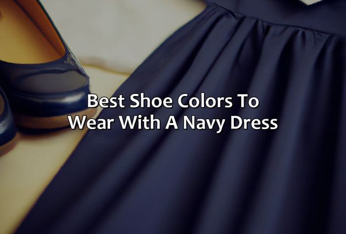 Best color shoe to wear with navy dress