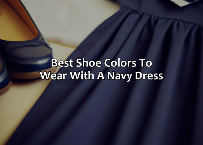 Best color shoe to wear with navy dress