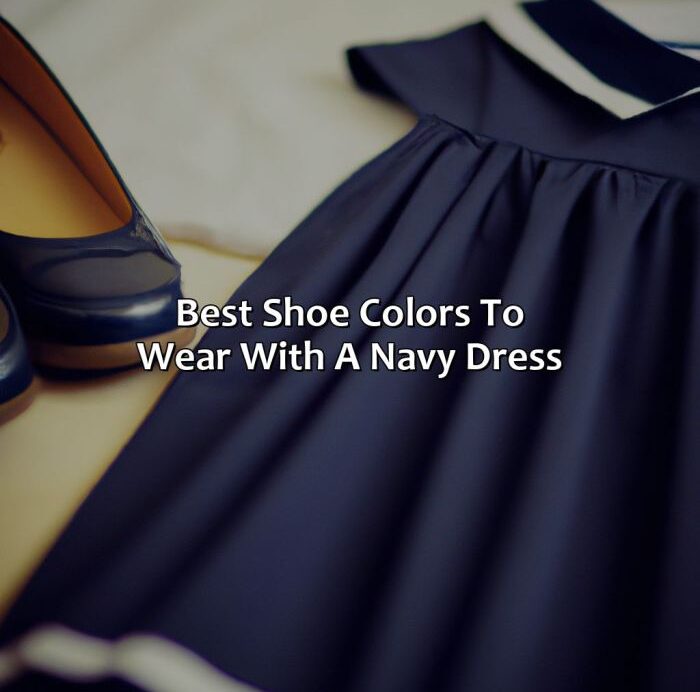 Best color shoe to wear with navy dress